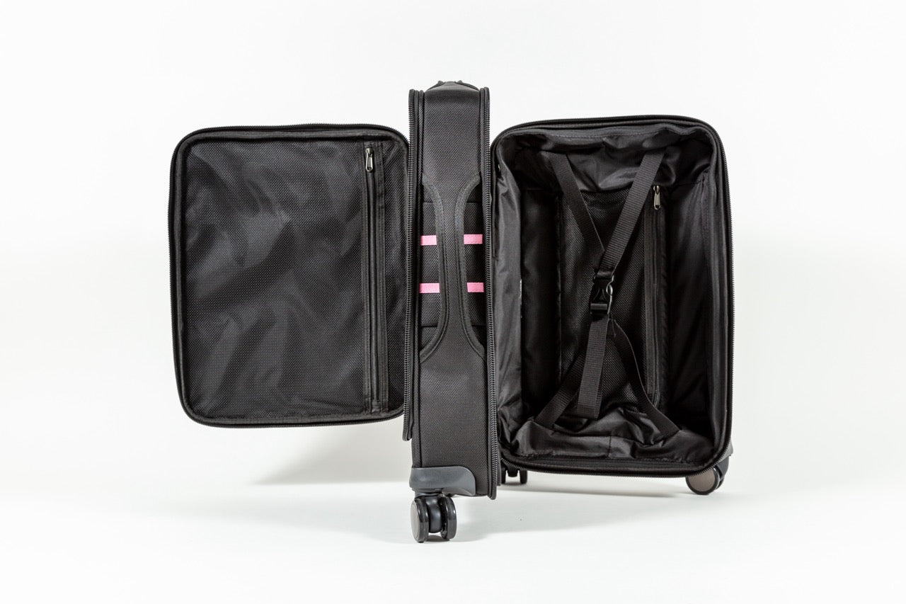 The Jazzy 22" Carry-On (Pink Stripes)