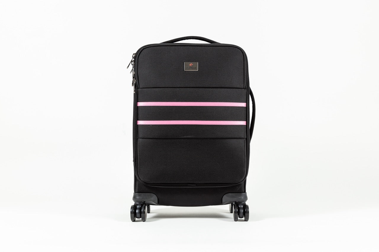The Jazzy 29" Check-Bag (Pink Stripes)