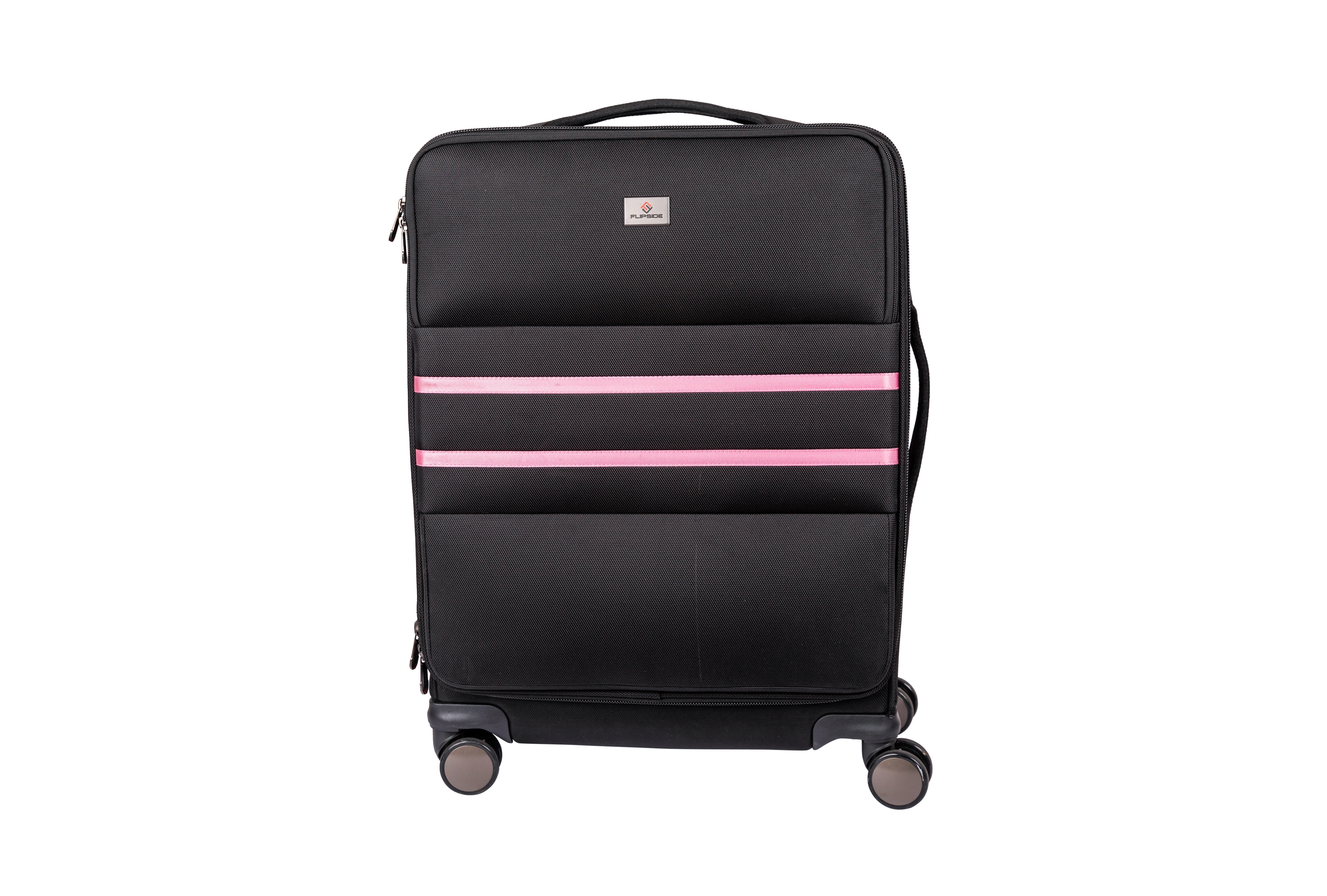 The Jazzy 26" Check-Bag (Pink Stripes)