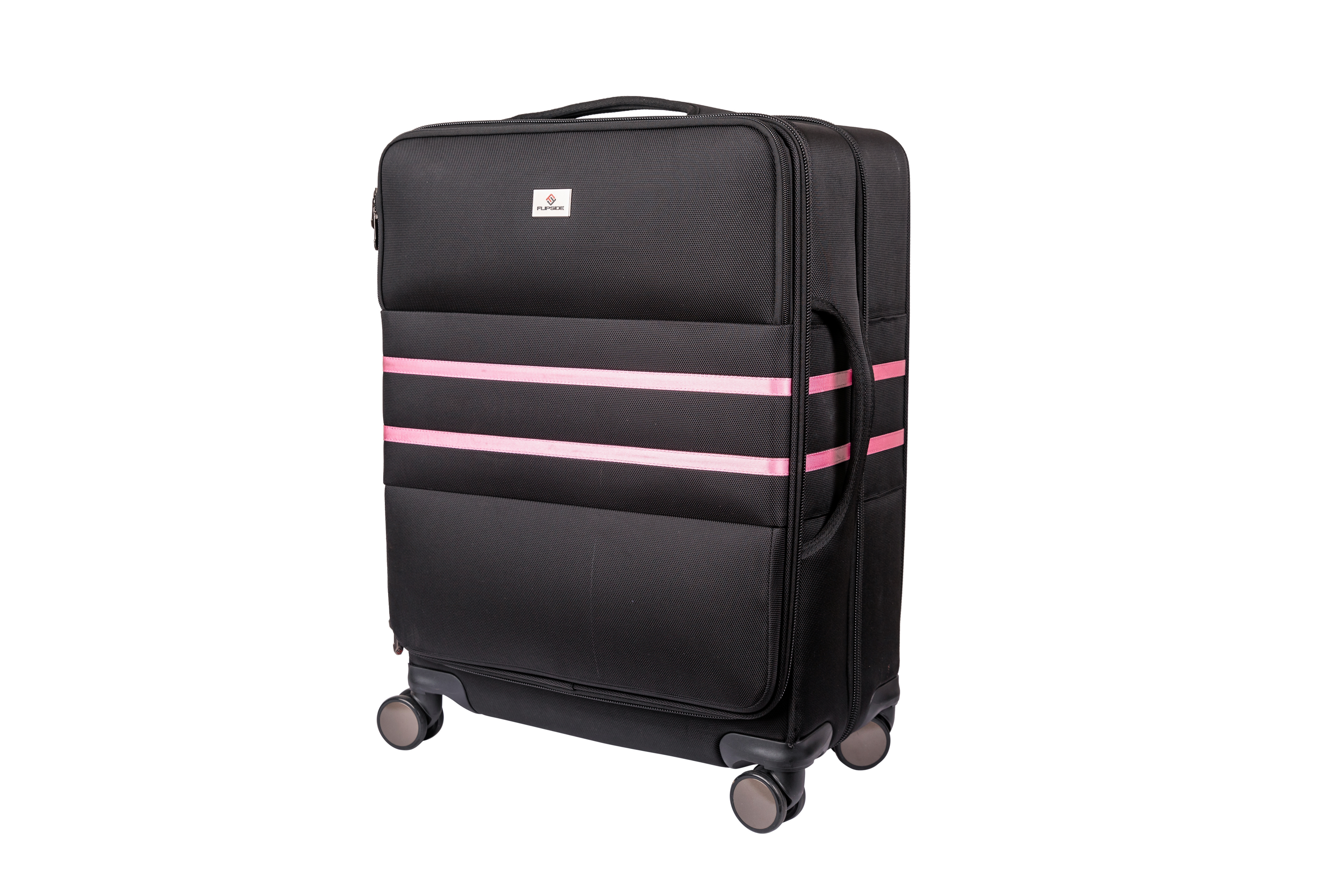 The Jazzy 26" Check-Bag (Pink Stripes)