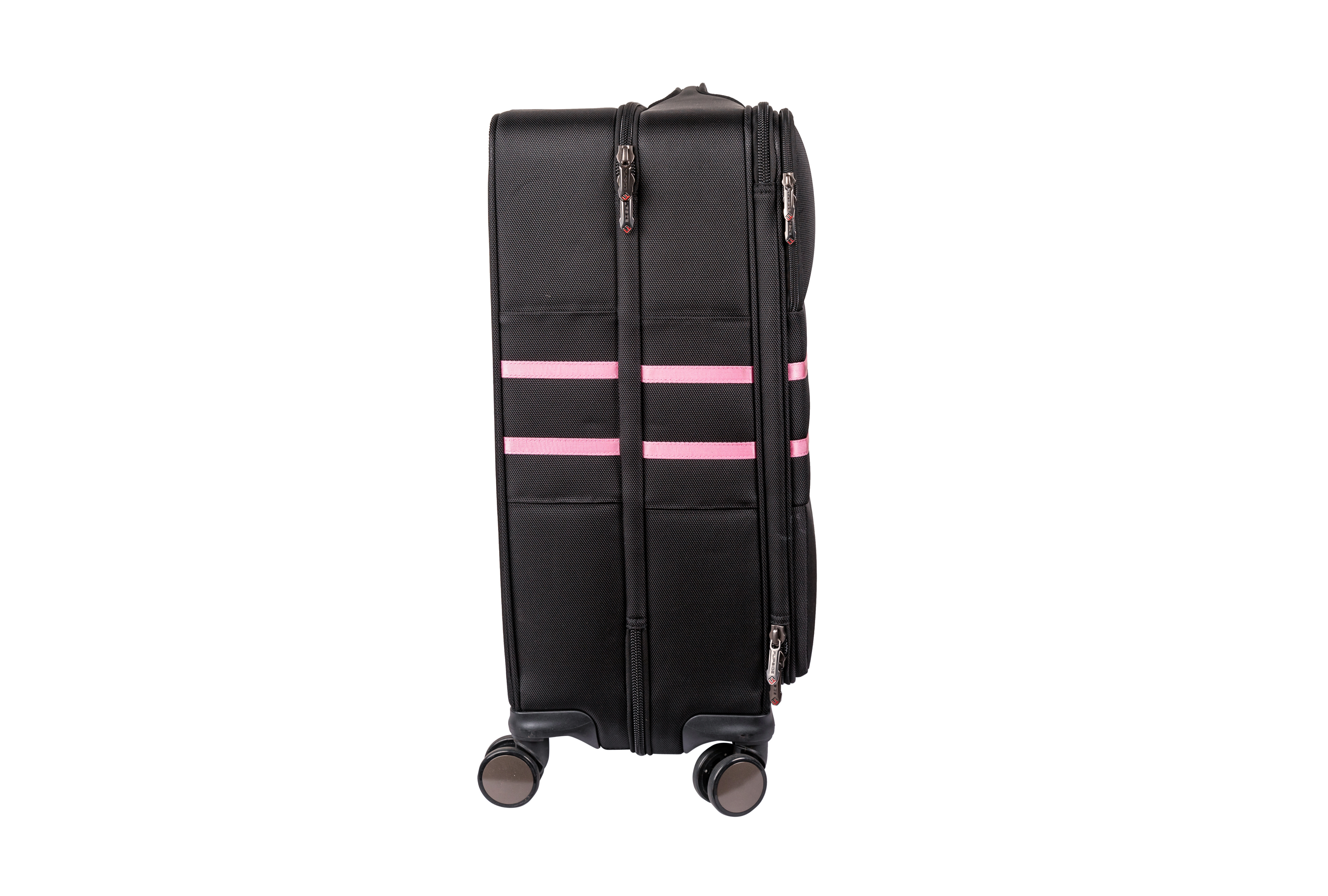 The Jazzy 26" Check-Bag (Pink Stripes)