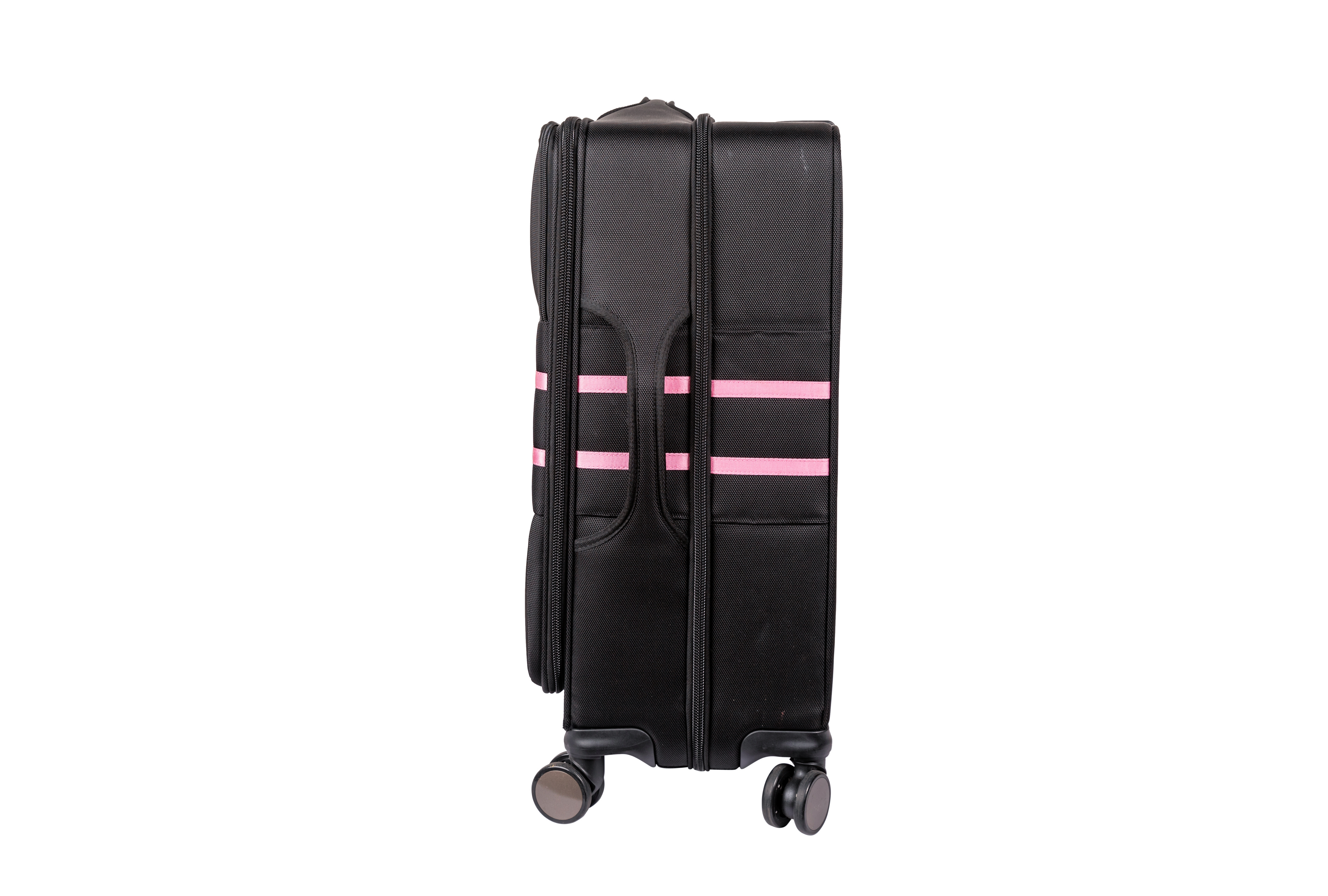 The Jazzy 26" Check-Bag (Pink Stripes)
