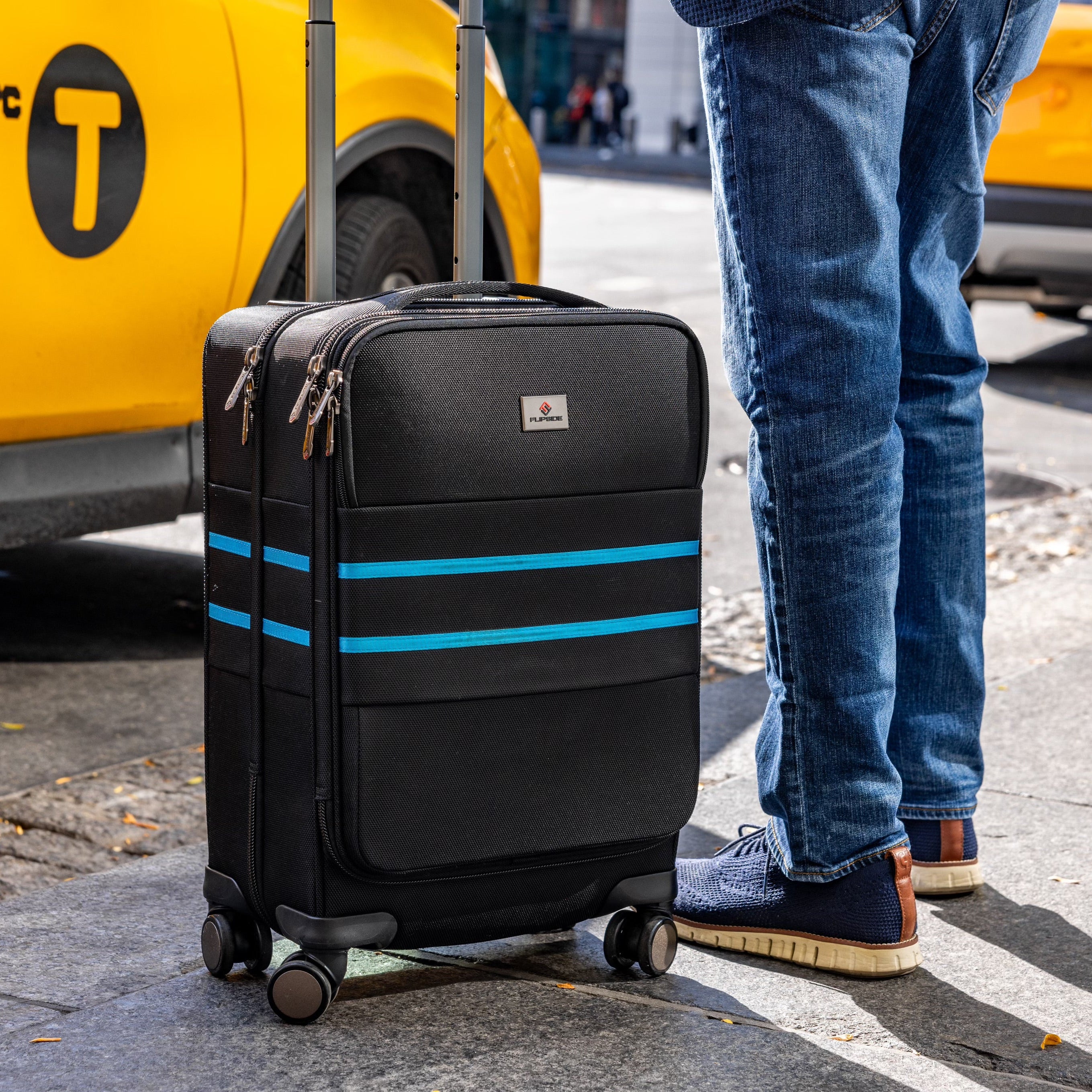 22" Carry-On (Blue Stripes - The Ryan)