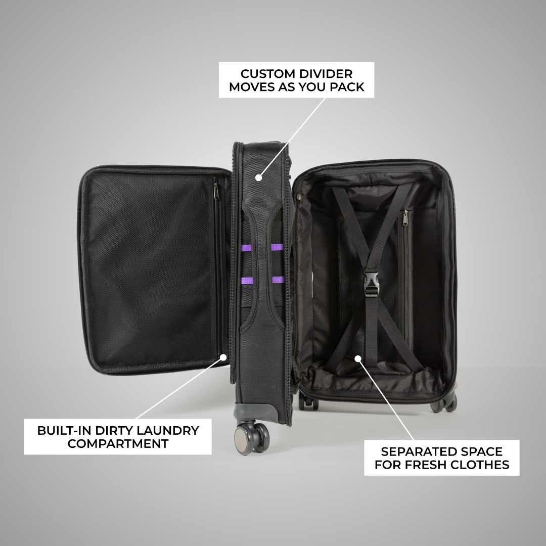 The Kimberly 22” Carry-On (Red Stripes)