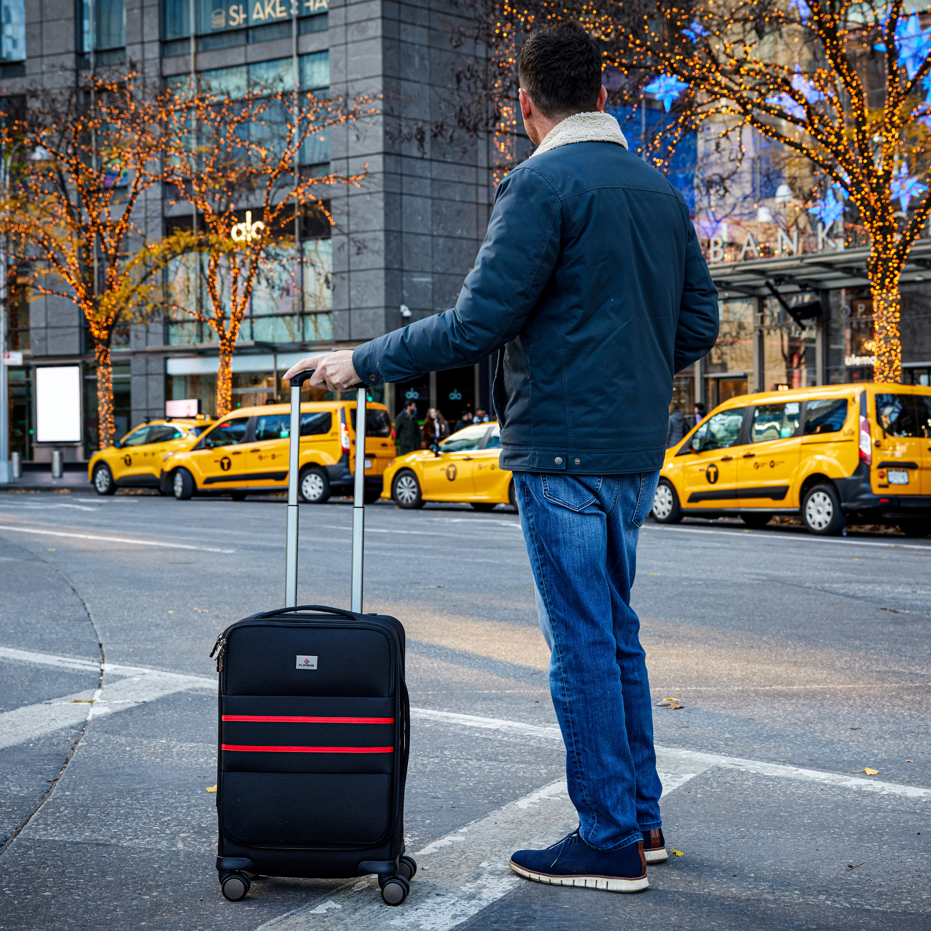 22” Carry-On (Red Stripes - The Kimberly)